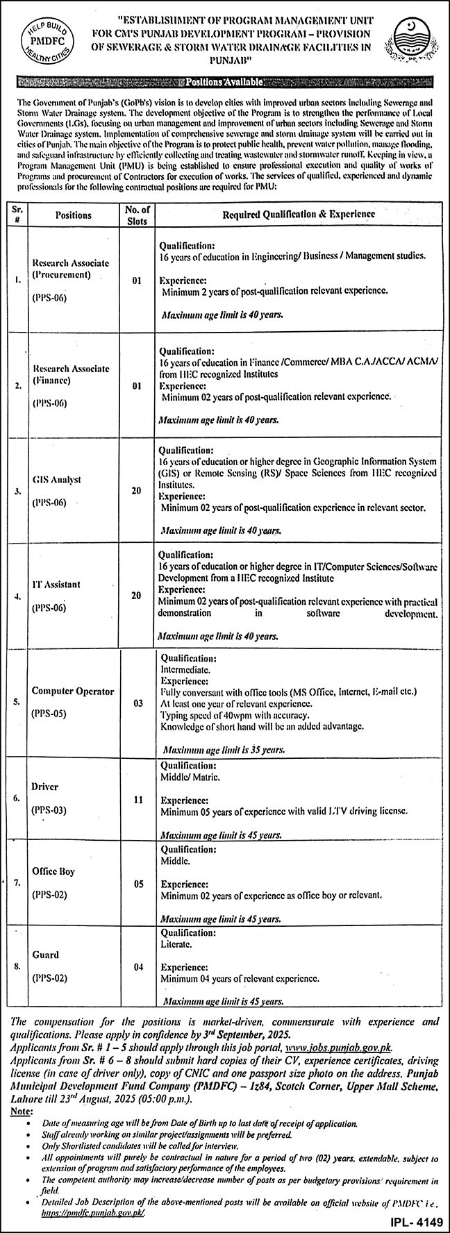 Jobs in The Government of Punjab